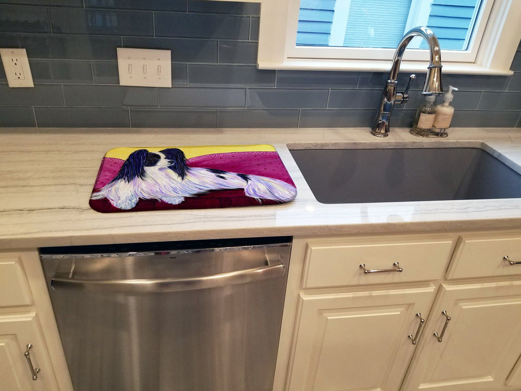 Papillon Dish Drying Mat Absorbent Dish Drying Mat Pad for Kitchen Counter Dish Drainer Mat for Countertop, 14 x 21", Multicolor