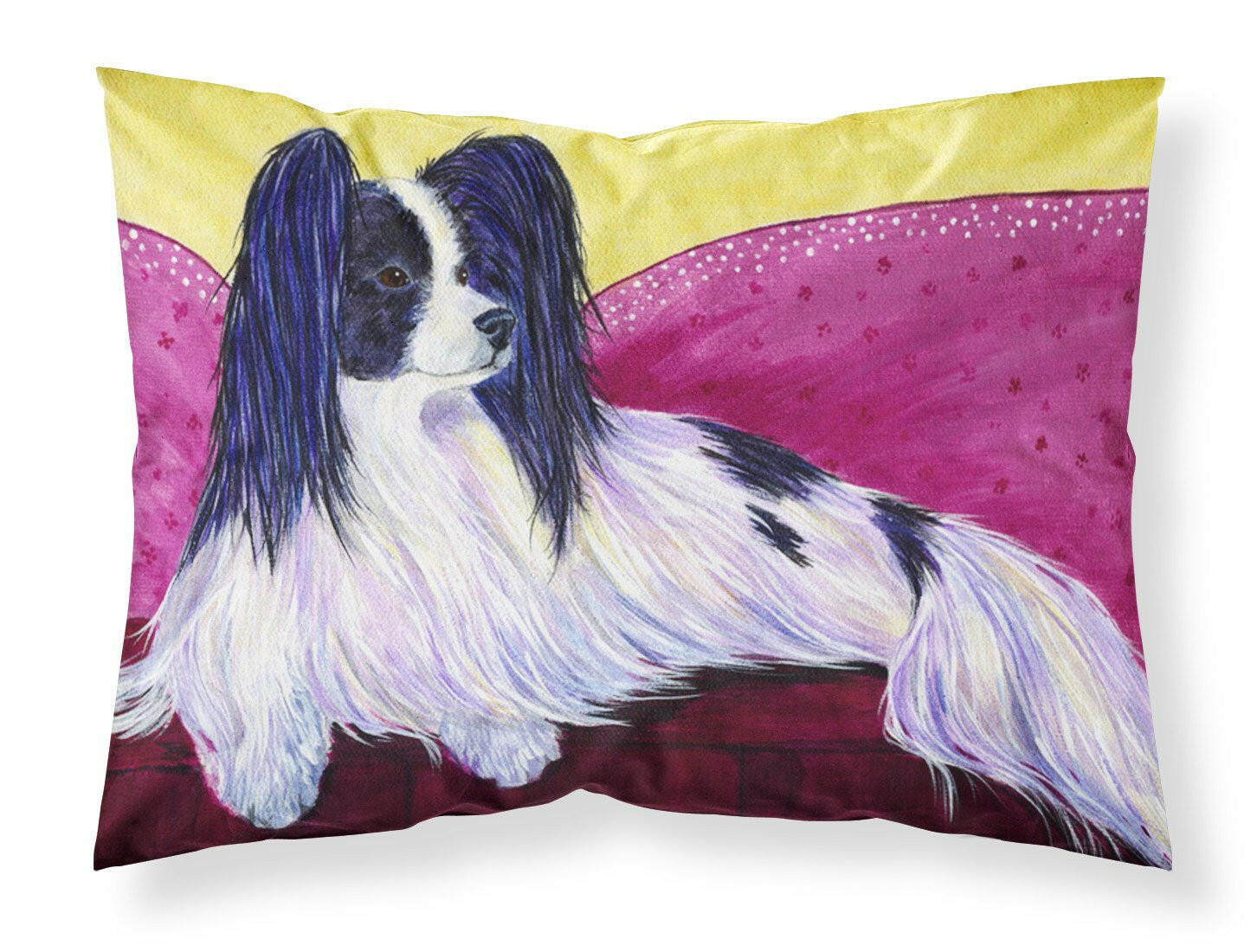 Papillon Standard Pillowcase Lightweight Super Soft Easy Care Decorative Artwork Pillowcase, Standard