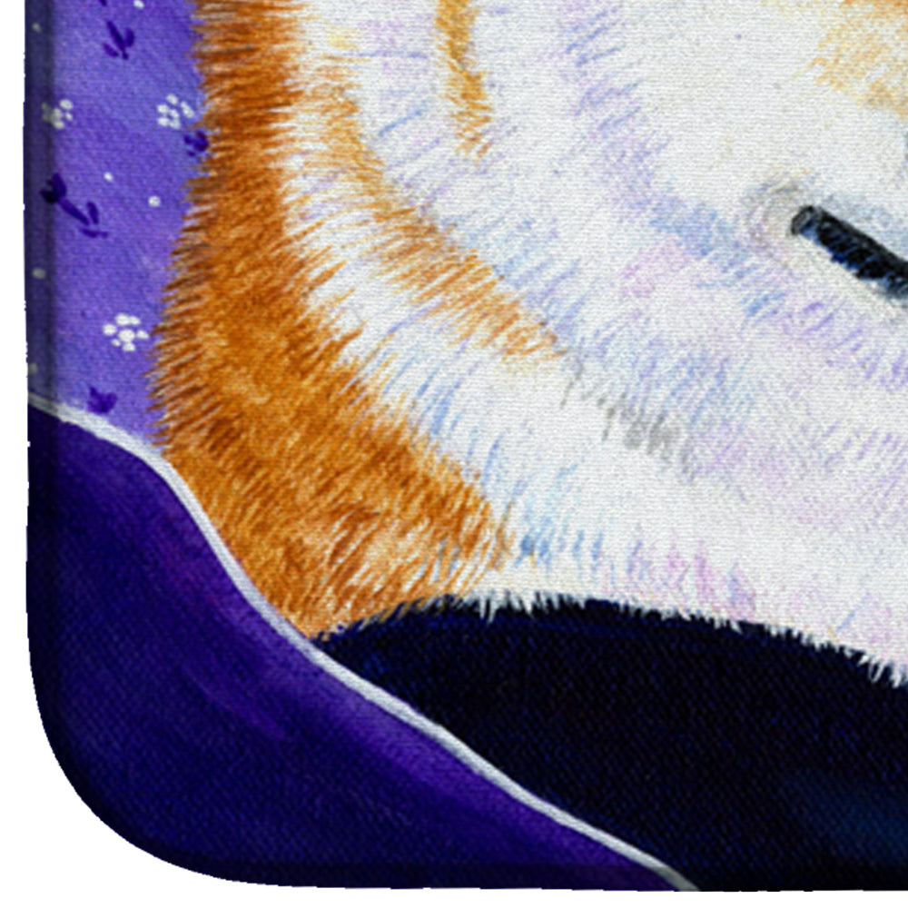 Shiba Inu Dish Drying Mat Absorbent Dish Drying Mat Pad for Kitchen Counter Dish Drainer Mat for Countertop, 14 x 21", Multicolor
