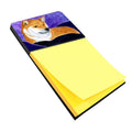 Shiba Inu Watercolor Sticky Note Holder Refillable Dispenser Desk Accessory 3x3 Pad Gift