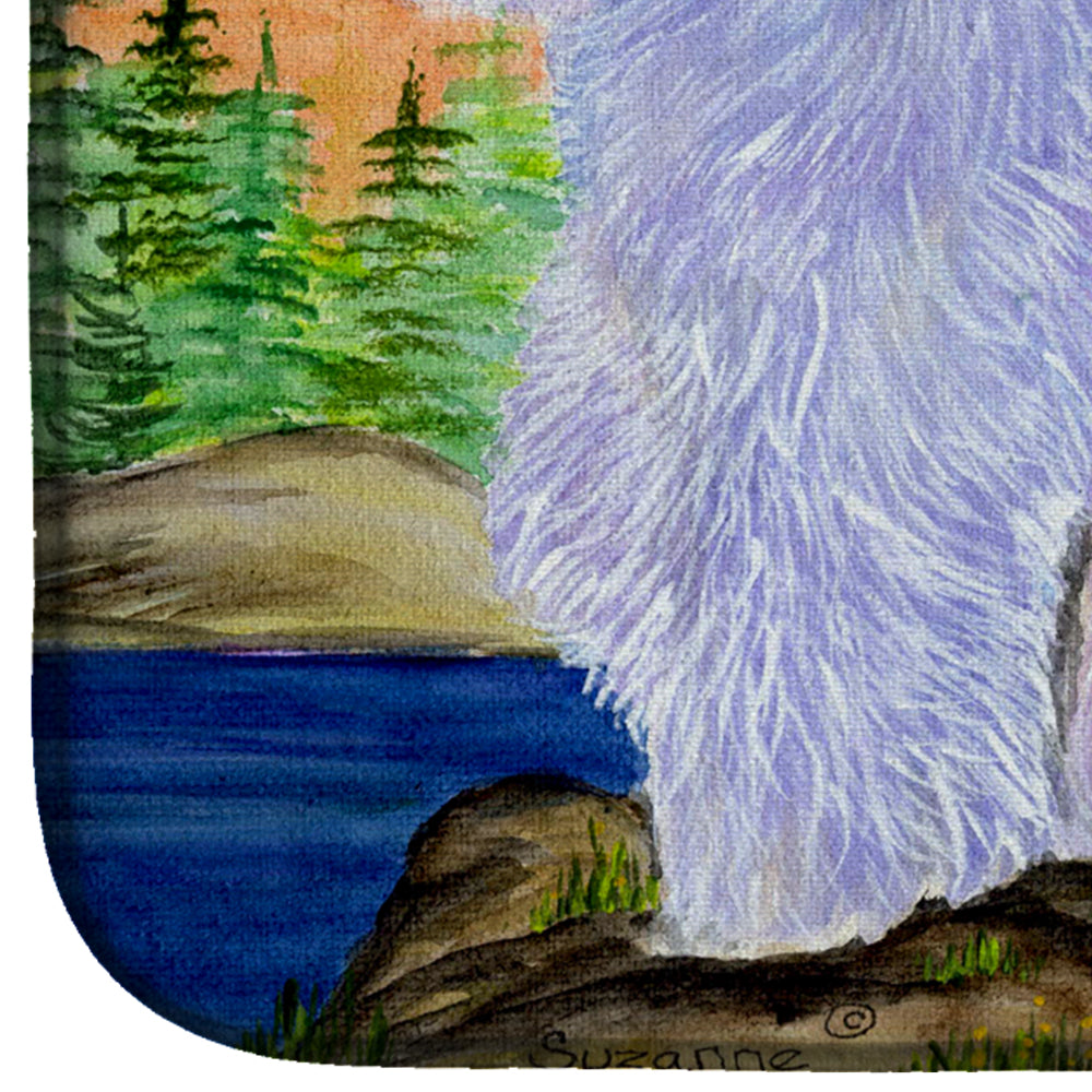 Westie Dish Drying Mat Absorbent Dish Drying Mat Pad for Kitchen Counter Dish Drainer Mat for Countertop, 14 x 21", Multicolor