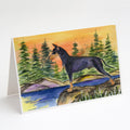 Manchester Terrier Greeting Cards Pack of 8 Blank Cards with Envelopes Whimsical A7 Size 5x7