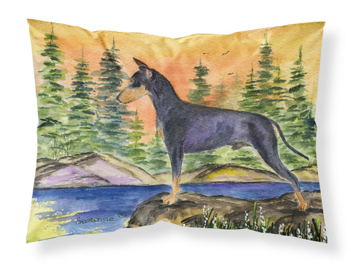 Manchester Terrier Standard Pillowcase Lightweight Super Soft Easy Care Decorative Artwork Pillowcase, Standard
