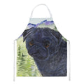 Pug Apron Cooking Kitchen Server Baking Crafts Gardening for Adult Women Men, Unisex, Large, Multicolor