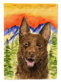 Australian Kelpie House Flag 28x40 Porch Sleeve Pole Decorative Outside Yard Banner Artwork Wall Hanging, Polyester