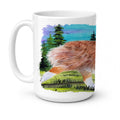 Australian Shepherd Ceramic Coffee Mug 15 oz Decorative Large C Handle Mug Cup for Tea, Cocoa Hot Chocolate