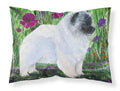 Keeshond Standard Pillowcase Lightweight Super Soft Easy Care Decorative Artwork Pillowcase, Standard