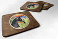 Manchester Terrier Foam Coasters Set of 4 Cup Coasters for Indoor Outdoor, Tabletop Protection, Anti Slip, Mouse pad Material
