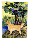 Golden Retriever House Flag 28x40 Porch Sleeve Pole Decorative Outside Yard Banner Artwork Wall Hanging, Polyester