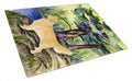 Golden Retriever Cutting Board Tempered Glass Kitchen Cutting Surface, Heat Resistant Chopping, Non-Slip Feet, Food Prep & Serving