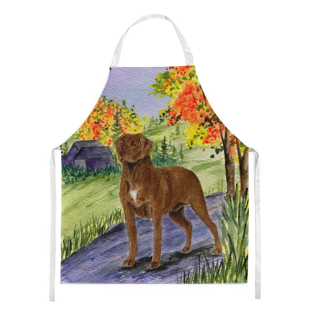 Chesapeake Bay Retriever Apron Cooking Kitchen Server Baking Crafts Gardening for Adult Women Men, Unisex, Large, Multicolor