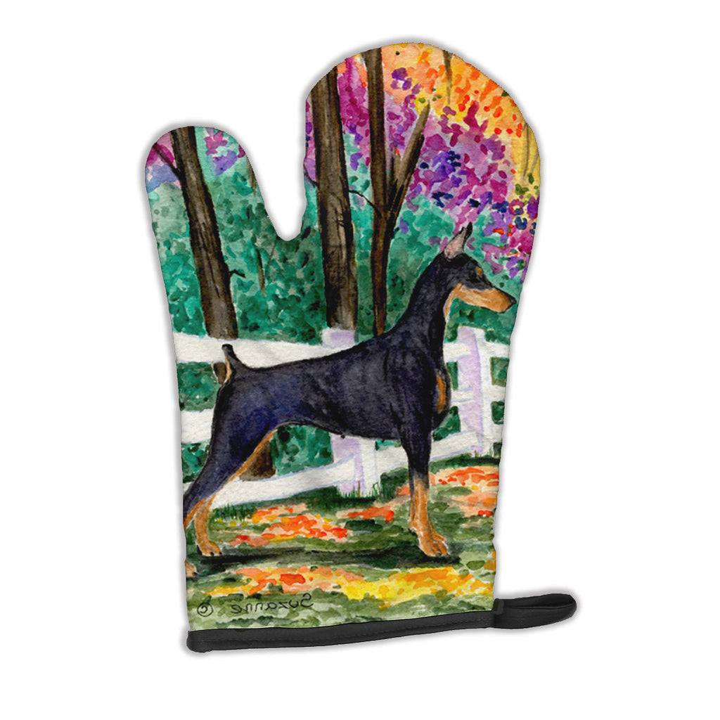 Doberman Oven Mitt Heat Resistant Thick Oven Mitt for Hot Pans and Oven, Kitchen Mitt Protect Hands, Cooking Baking Glove