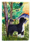 Portuguese Water Dog House Flag 28x40 Porch Sleeve Pole Decorative Outside Yard Banner Artwork Wall Hanging, Polyester