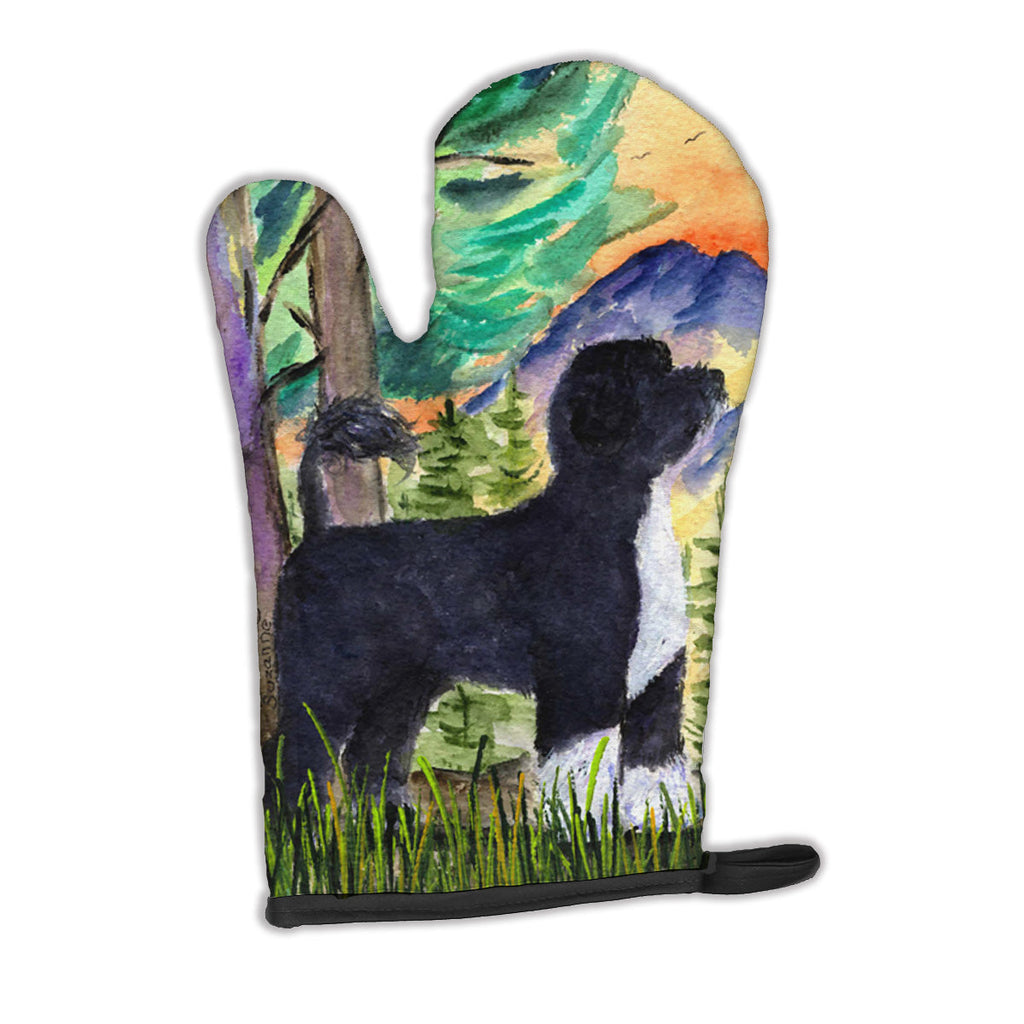Portuguese Water Dog Oven Mitt Heat Resistant Thick Oven Mitt for Hot Pans and Oven, Kitchen Mitt Protect Hands, Cooking Baking Glove