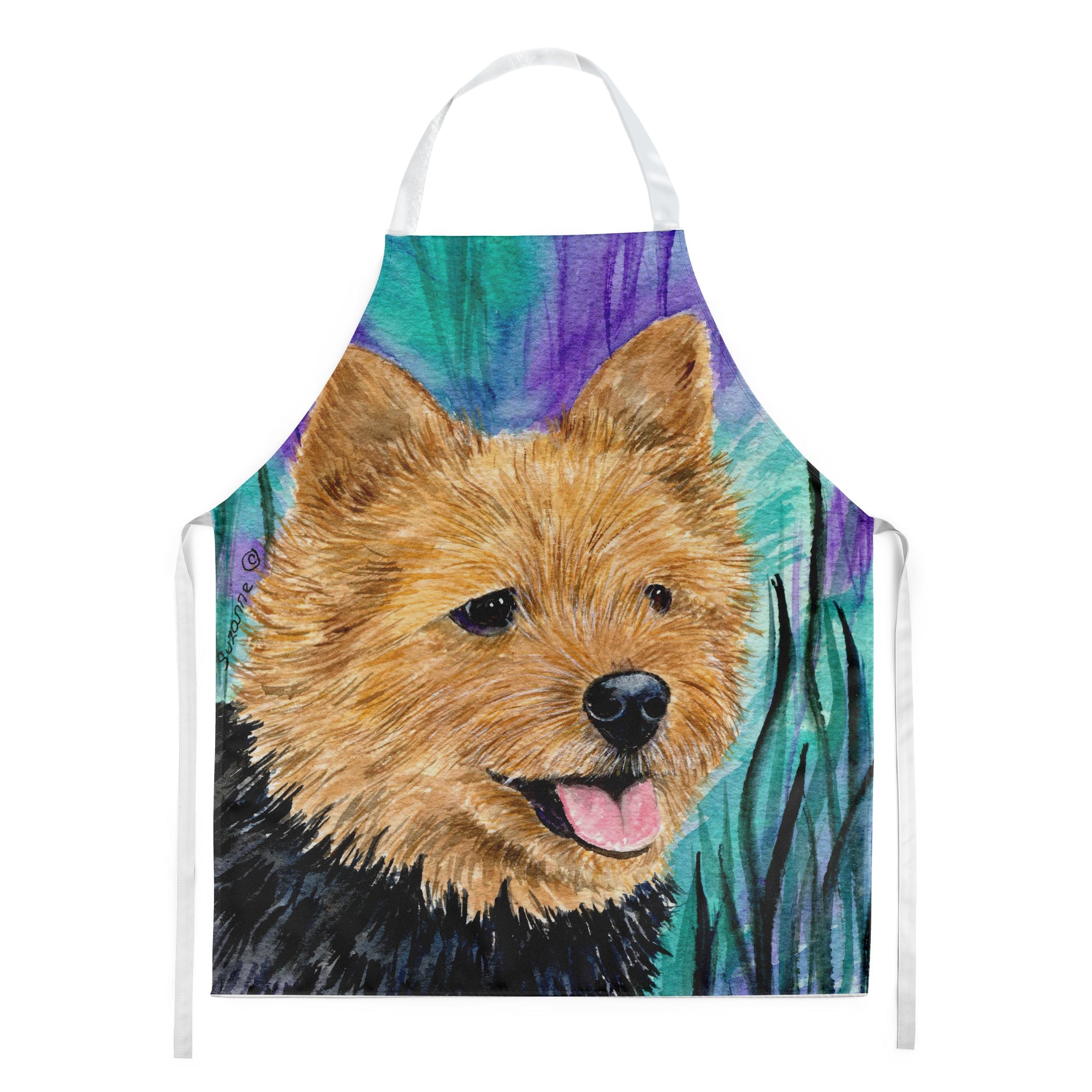 Norwich Terrier Apron Cooking Kitchen Server Baking Crafts Gardening for Adult Women Men, Unisex, Large, Multicolor