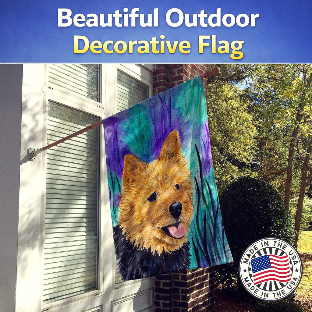 Norwich Terrier House Flag 28x40 Porch Sleeve Pole Decorative Outside Yard Banner Artwork Wall Hanging, Polyester