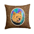 Norwich Terrier Decorative Throw Pillow 14x14 Indoor Outdoor Accent Cushion, Fabric Cover with Insert for Sofa, Bed, Porch & Living Room