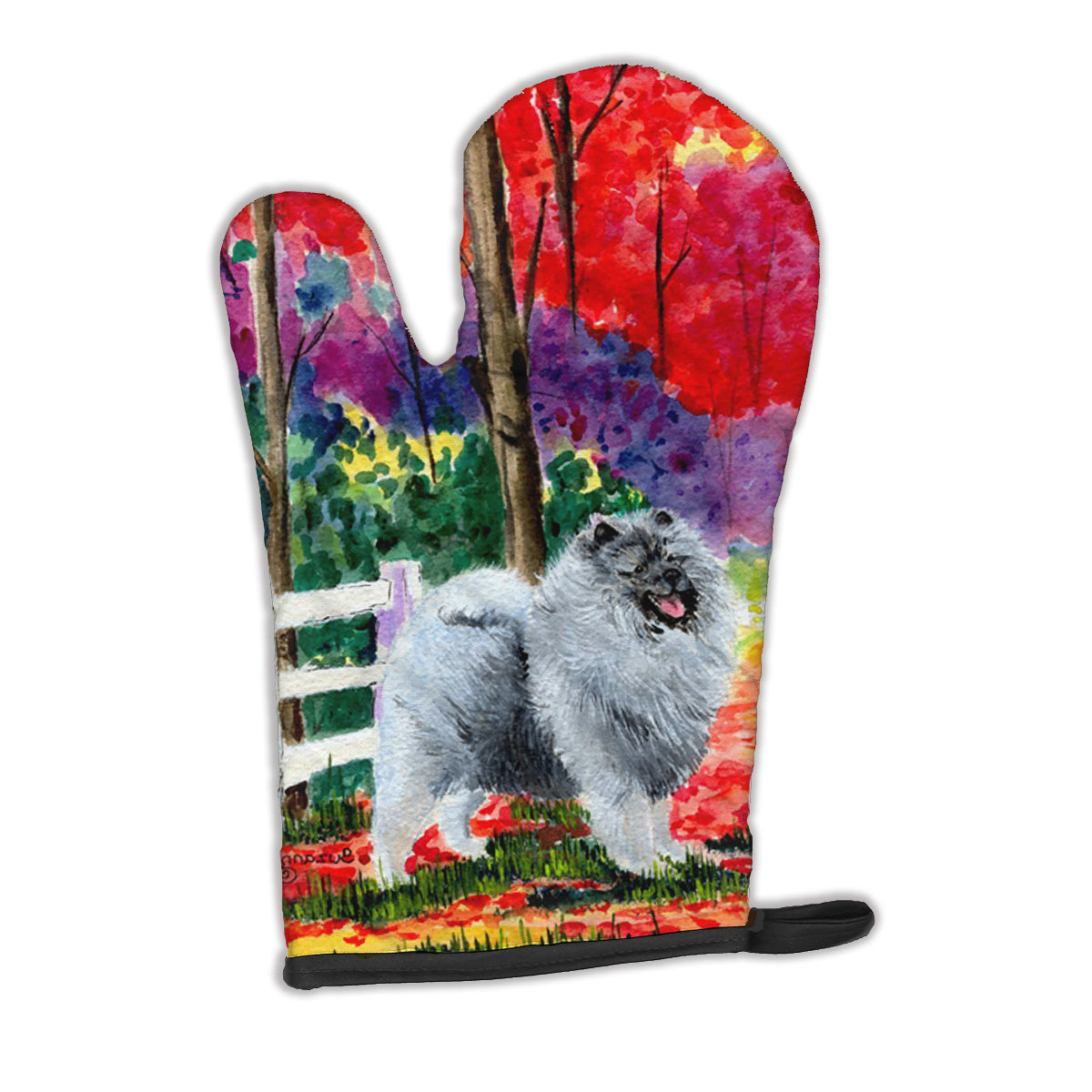 Keeshond Oven Mitt Heat Resistant Thick Oven Mitt for Hot Pans and Oven, Kitchen Mitt Protect Hands, Cooking Baking Glove