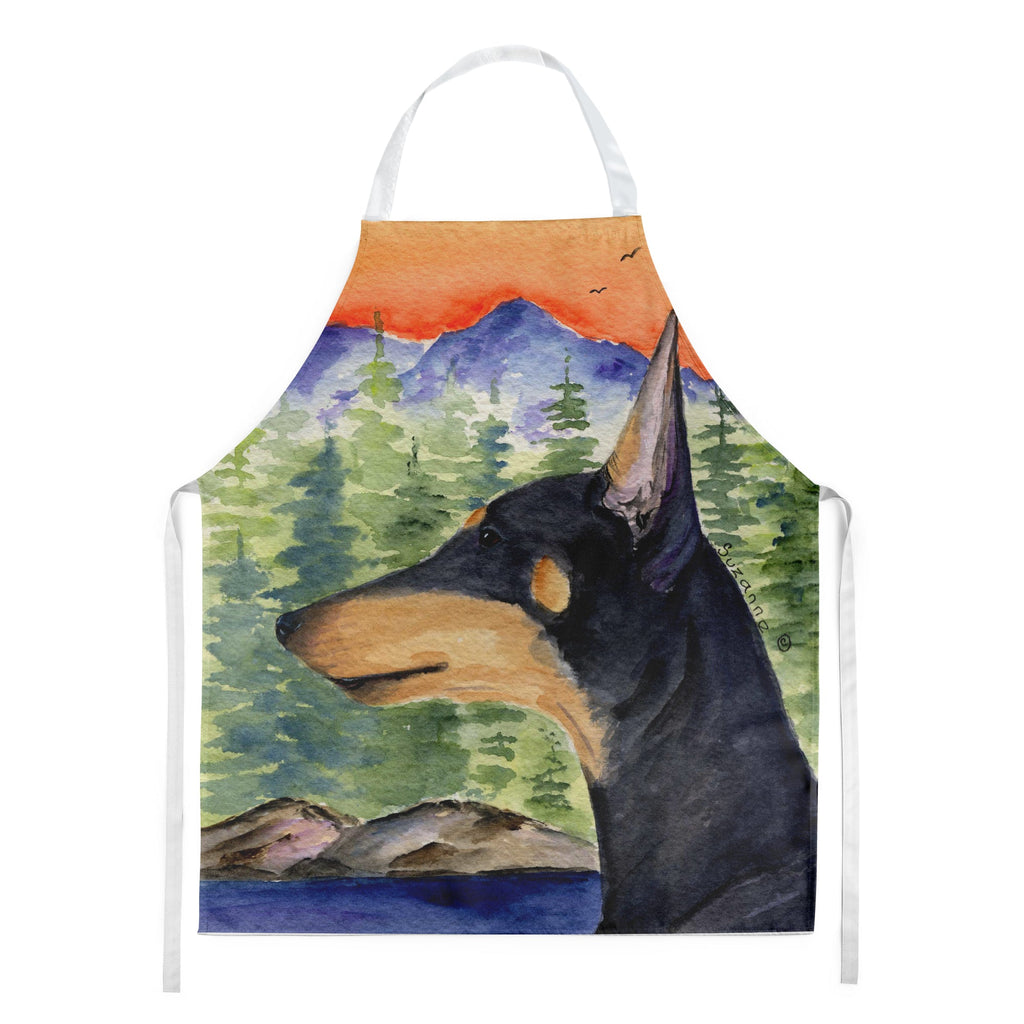 Manchester Terrier Apron Cooking Kitchen Server Baking Crafts Gardening for Adult Women Men, Unisex, Large, Multicolor
