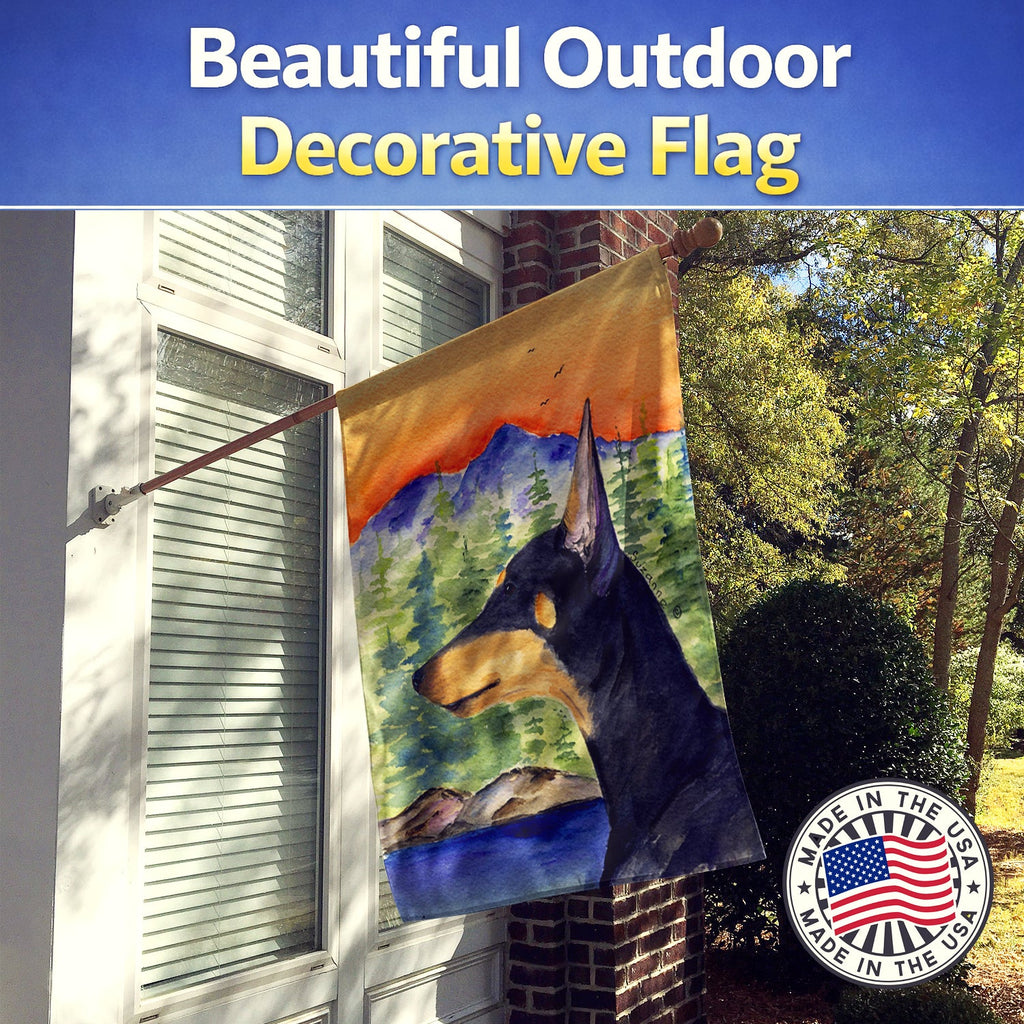 Manchester Terrier House Flag 28x40 Porch Sleeve Pole Decorative Outside Yard Banner Artwork Wall Hanging, Polyester