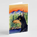 Manchester Terrier Greeting Cards Pack of 8 Blank Cards with Envelopes Whimsical A7 Size 5x7