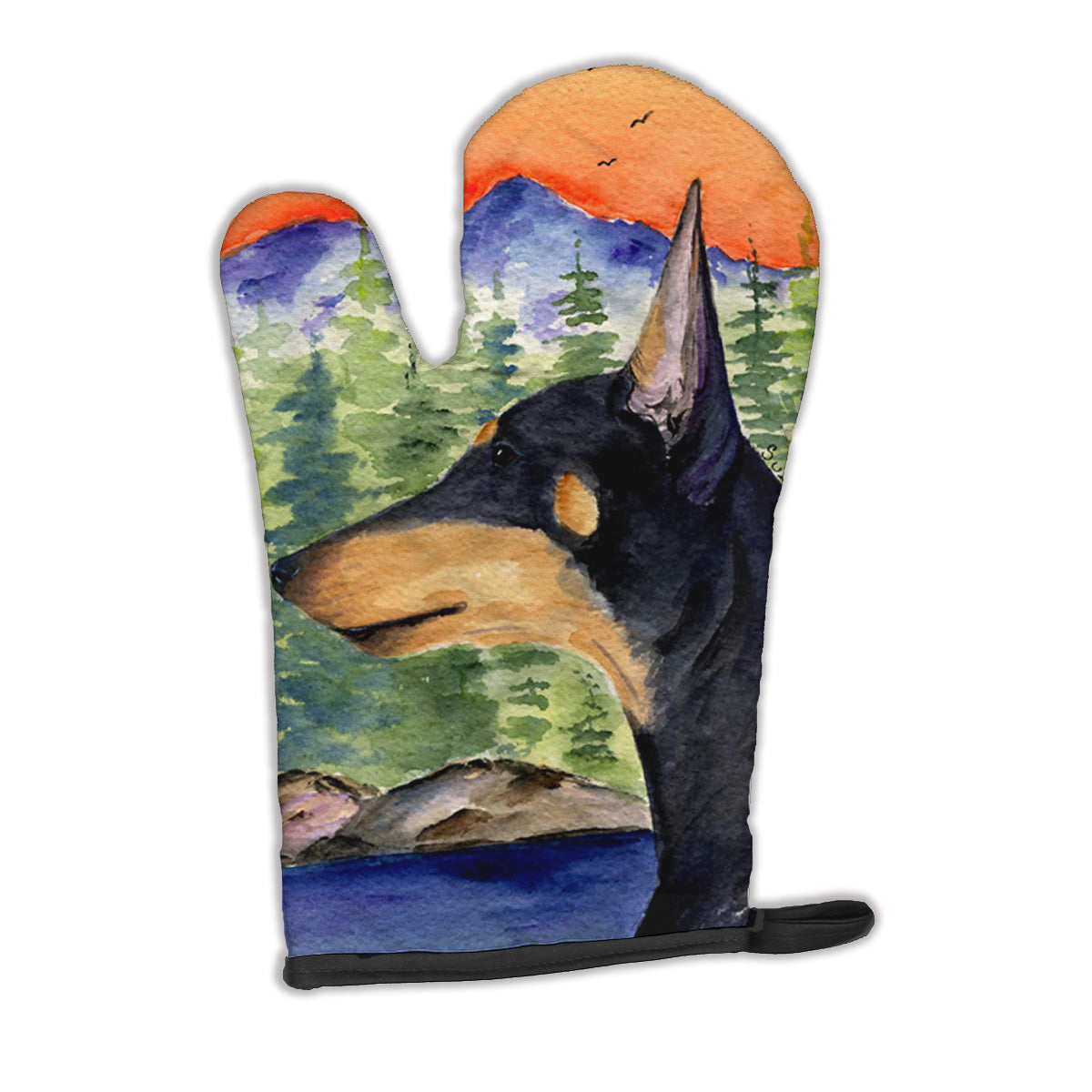 Manchester Terrier Oven Mitt Heat Resistant Thick Oven Mitt for Hot Pans and Oven, Kitchen Mitt Protect Hands, Cooking Baking Glove