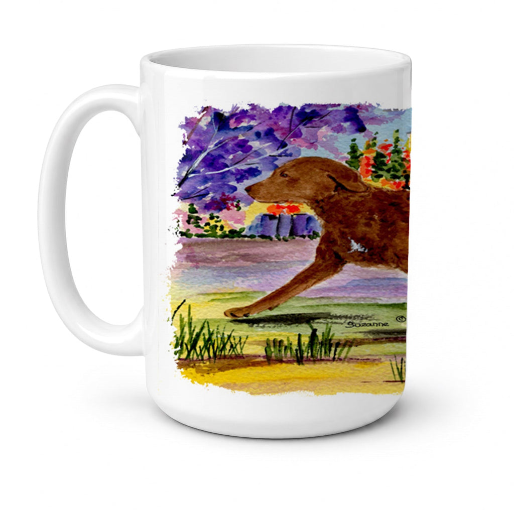 Chesapeake Bay Retriever Ceramic Coffee Mug 15 oz Decorative Large C Handle Mug Cup for Tea, Cocoa Hot Chocolate