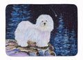 Starry Night Coton de Tulear Memory Foam Kitchen Mat Machine Washable Anti-Fatigue Cushion Comfort Bath or Kitchen Rug