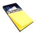 Starry Night Great Pyrenees Watercolor Sticky Note Holder Refillable Dispenser Desk Accessory 3x3 Pad Gift
