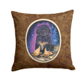 Starry Night Tibetan Mastiff Decorative Throw Pillow 14x14 Indoor Outdoor Accent Cushion, Fabric Cover with Insert for Sofa, Bed, Porch & Living Room
