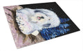 Starry Night Old English Sheepdog Cutting Board Tempered Glass Kitchen Cutting Surface, Heat Resistant Chopping, Non-Slip Feet, Food Prep & Serving