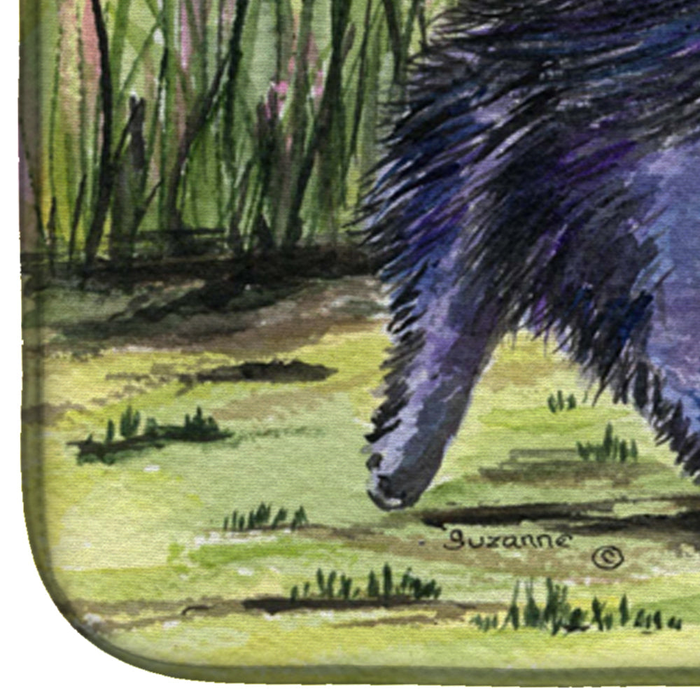 Pomeranian Dish Drying Mat Absorbent Dish Drying Mat Pad for Kitchen Counter Dish Drainer Mat for Countertop, 14 x 21", Multicolor