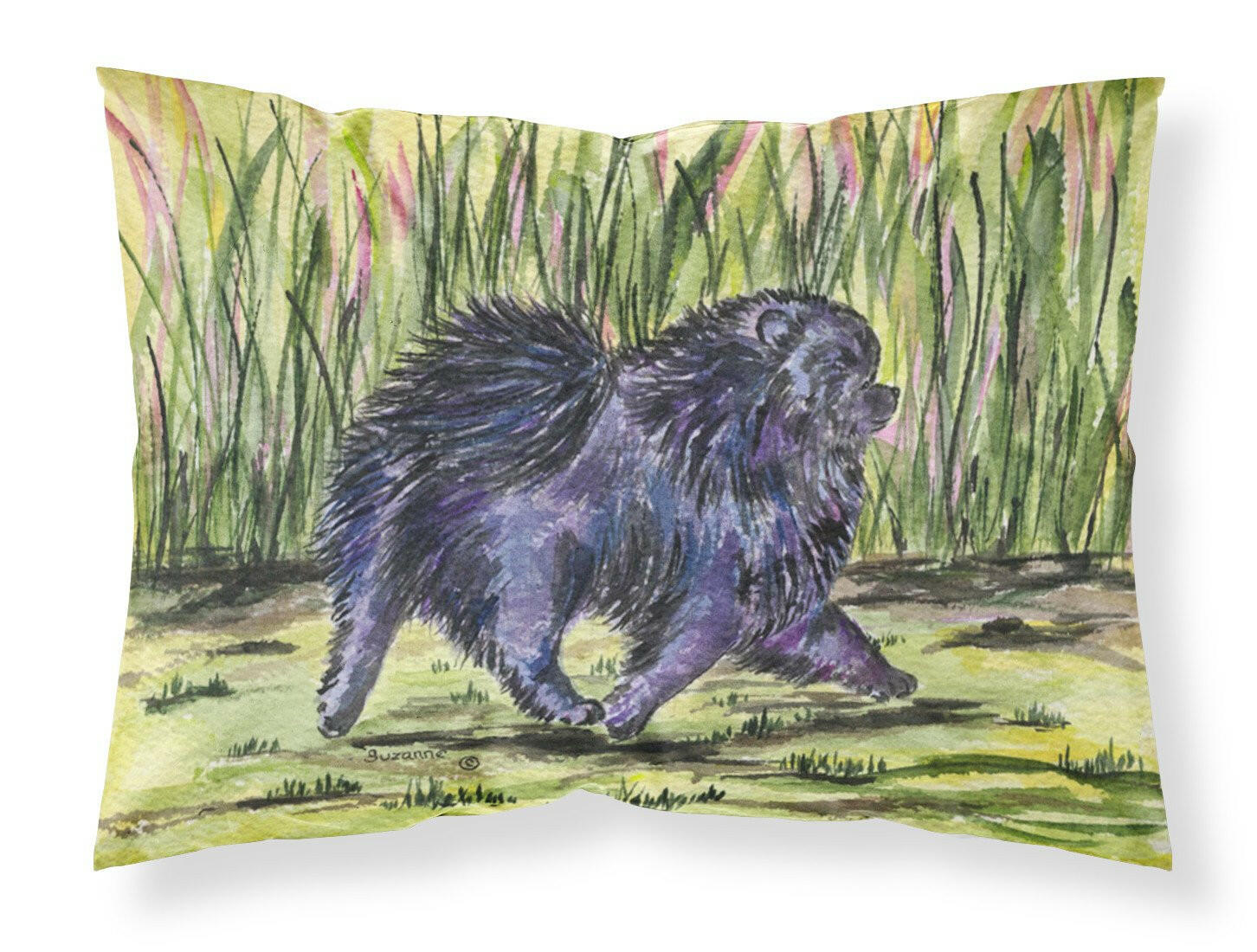 Pomeranian Standard Pillowcase Lightweight Super Soft Easy Care Decorative Artwork Pillowcase, Standard