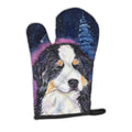 Starry Night Bernese Mountain Dog Oven Mitt Heat Resistant Thick Oven Mitt for Hot Pans and Oven, Kitchen Mitt Protect Hands, Cooking Baking Glove