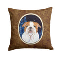 Starry Night English Bulldog Decorative Throw Pillow 14x14 Indoor Outdoor Accent Cushion, Fabric Cover with Insert for Sofa, Bed, Porch & Living Room