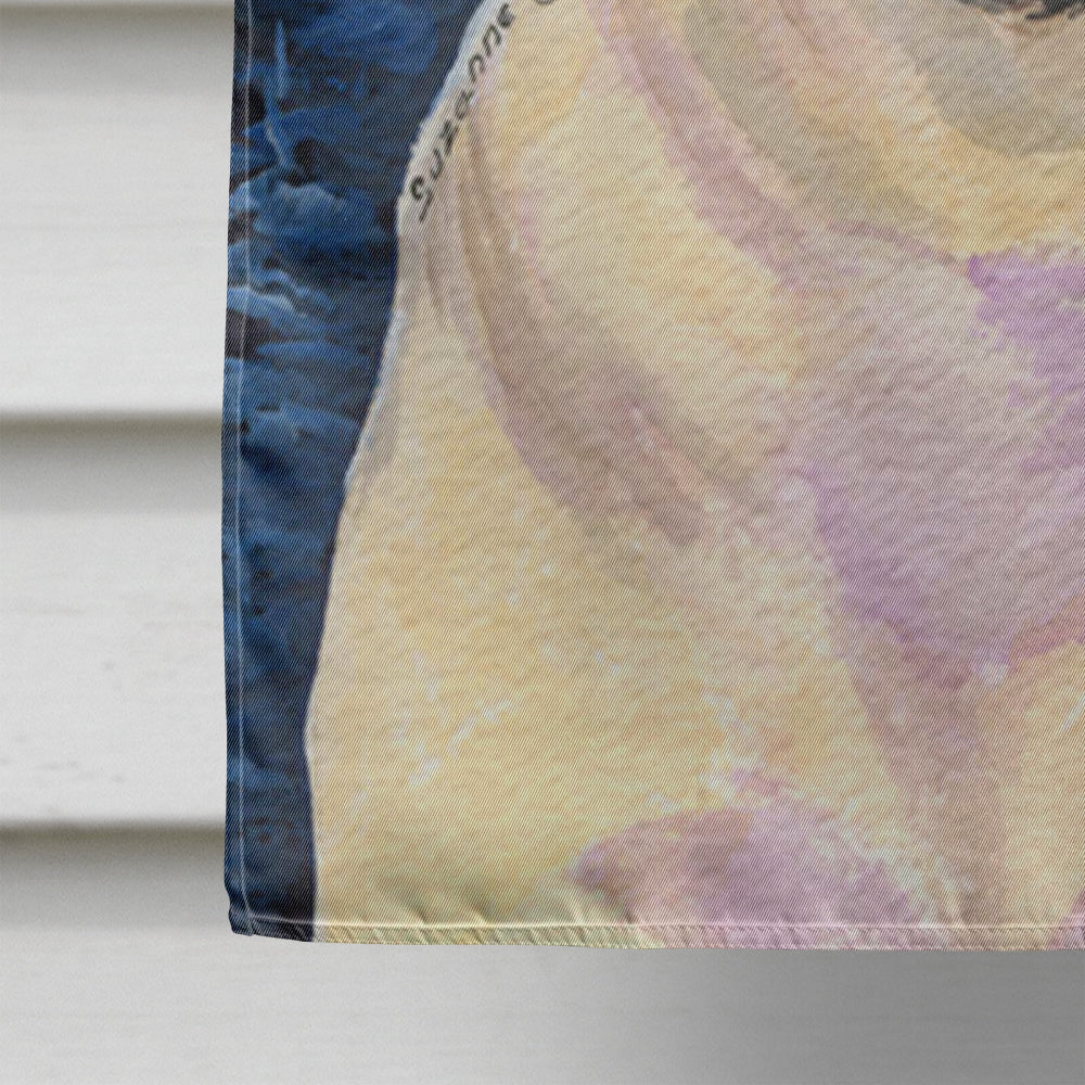 Starry Night Mastiff House Flag 28x40 Porch Sleeve Pole Decorative Outside Yard Banner Artwork Wall Hanging, Polyester