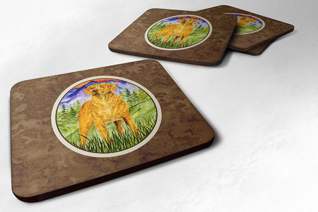 Chesapeake Bay Retriever Foam Coasters Set of 4 Cup Coasters for Indoor Outdoor, Tabletop Protection, Anti Slip, Mouse pad Material