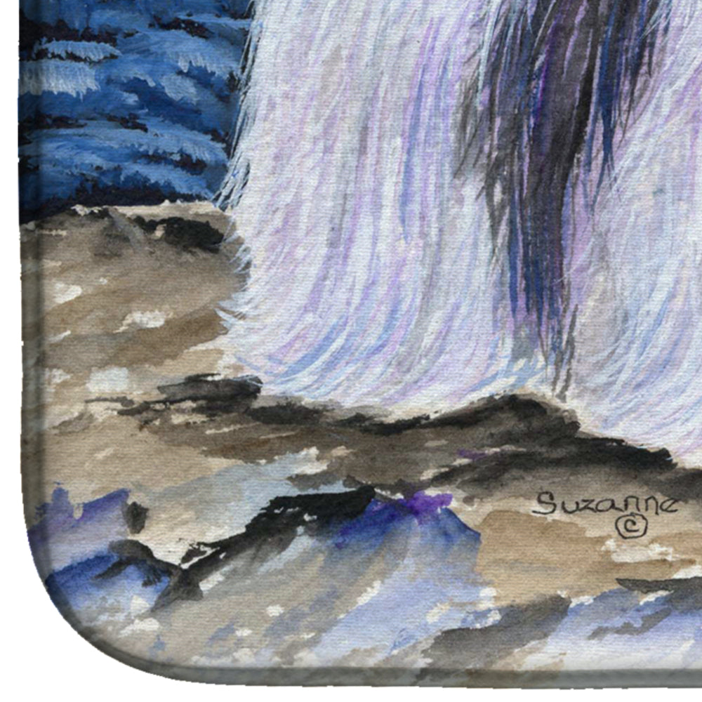 Starry Night Havanese Dish Drying Mat Absorbent Dish Drying Mat Pad for Kitchen Counter Dish Drainer Mat for Countertop, 14 x 21", Multicolor