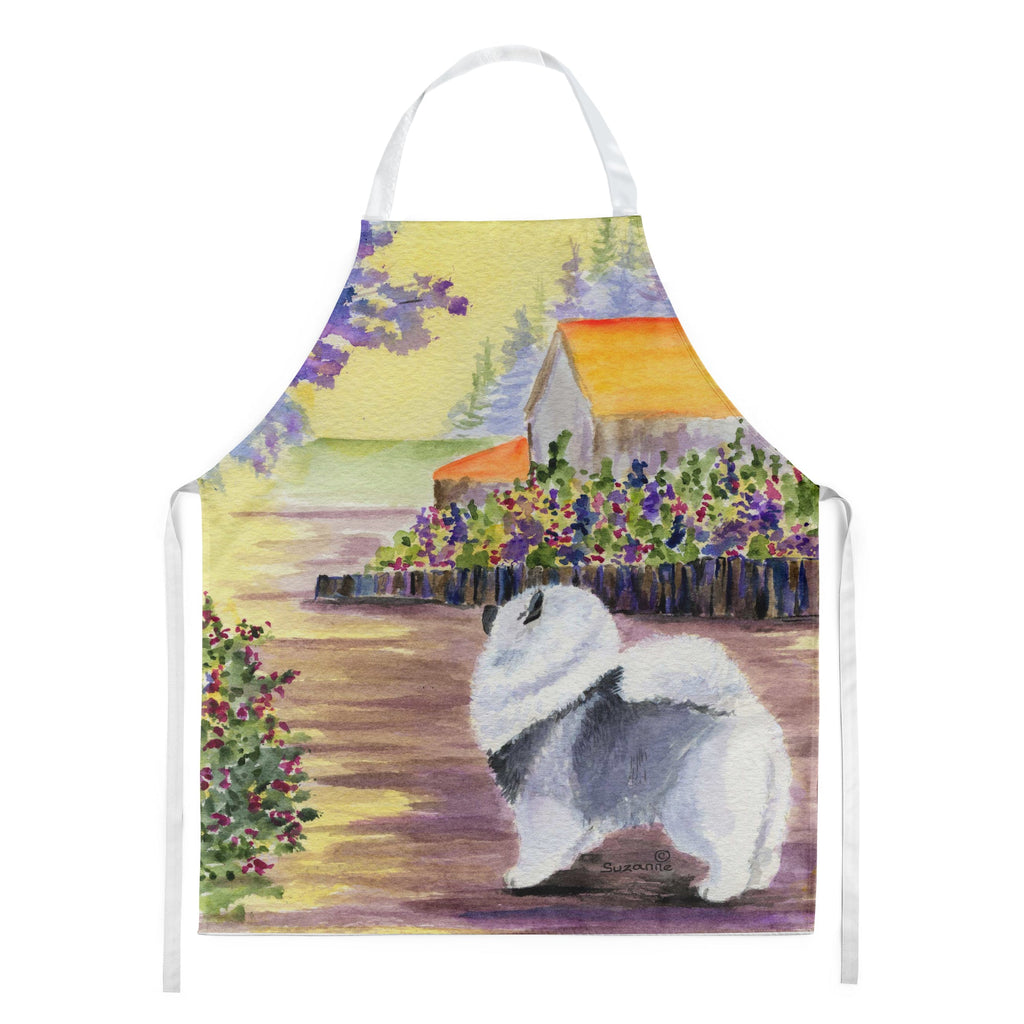 Keeshond Apron Cooking Kitchen Server Baking Crafts Gardening for Adult Women Men, Unisex, Large, Multicolor