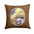 Keeshond Decorative Throw Pillow 14x14 Indoor Outdoor Accent Cushion, Fabric Cover with Insert for Sofa, Bed, Porch & Living Room