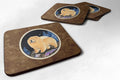 Starry Night Chow Chow Foam Coasters Set of 4 Cup Coasters for Indoor Outdoor, Tabletop Protection, Anti Slip, Mouse pad Material
