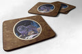 Starry Night Chow Chow Foam Coasters Set of 4 Cup Coasters for Indoor Outdoor, Tabletop Protection, Anti Slip, Mouse pad Material