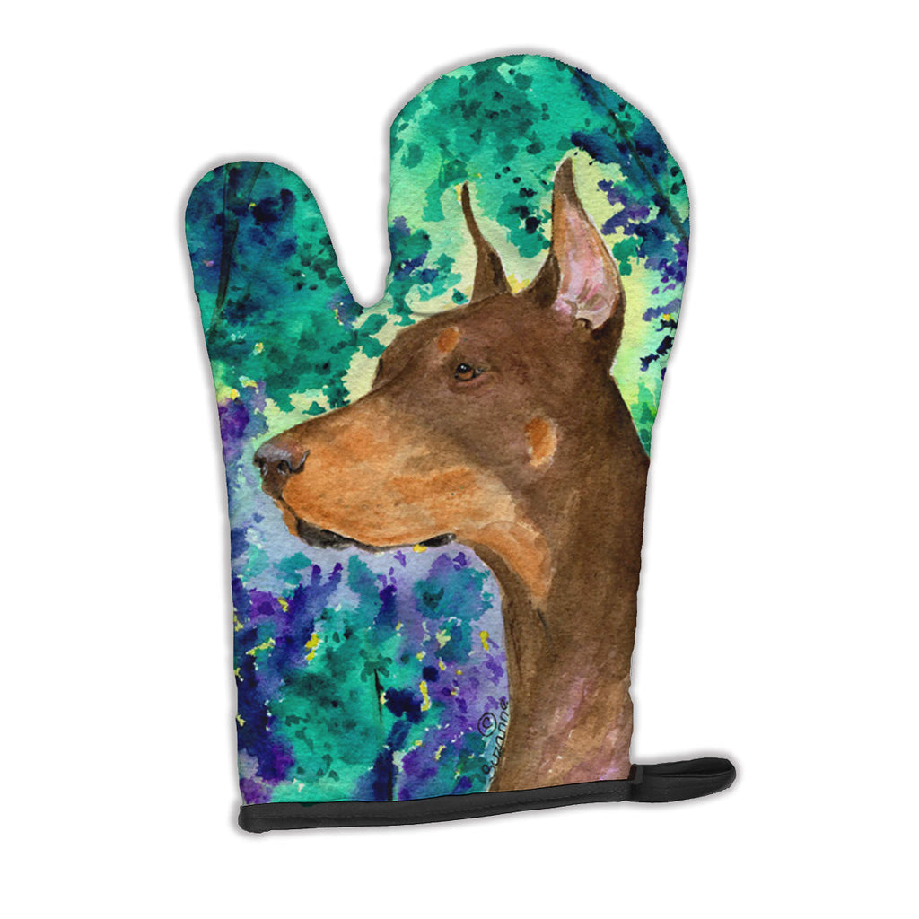 Doberman Oven Mitt Heat Resistant Thick Oven Mitt for Hot Pans and Oven, Kitchen Mitt Protect Hands, Cooking Baking Glove
