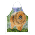 Pomeranian Apron Cooking Kitchen Server Baking Crafts Gardening for Adult Women Men, Unisex, Large, Multicolor