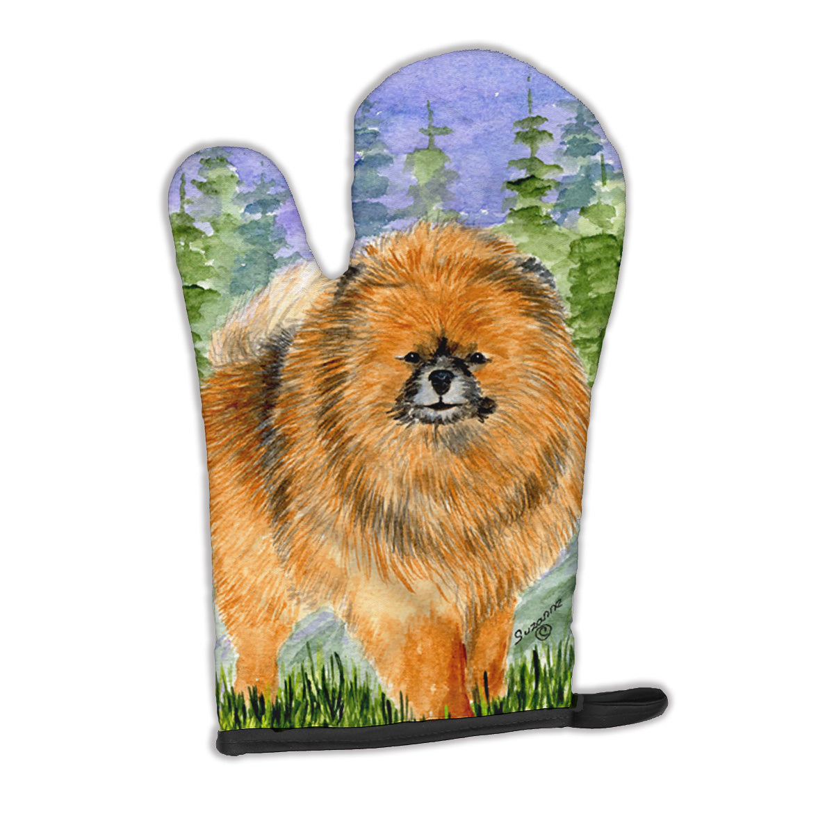 Pomeranian Oven Mitt Heat Resistant Thick Oven Mitt for Hot Pans and Oven, Kitchen Mitt Protect Hands, Cooking Baking Glove