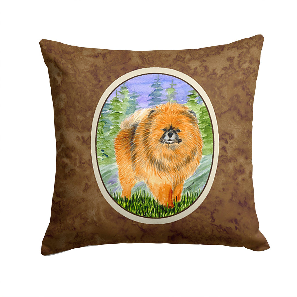 Pomeranian Decorative Throw Pillow 14x14 Indoor Outdoor Accent Cushion, Fabric Cover with Insert for Sofa, Bed, Porch & Living Room
