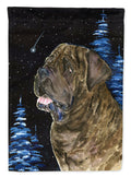Starry Night Mastiff House Flag 28x40 Porch Sleeve Pole Decorative Outside Yard Banner Artwork Wall Hanging, Polyester