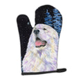 Starry Night Great Pyrenees Oven Mitt Heat Resistant Thick Oven Mitt for Hot Pans and Oven, Kitchen Mitt Protect Hands, Cooking Baking Glove