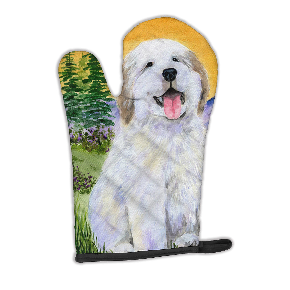 Great Pyrenees Oven Mitt Heat Resistant Thick Oven Mitt for Hot Pans and Oven, Kitchen Mitt Protect Hands, Cooking Baking Glove