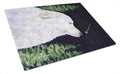 Starry Night Great Pyrenees Cutting Board Tempered Glass Kitchen Cutting Surface, Heat Resistant Chopping, Non-Slip Feet, Food Prep & Serving